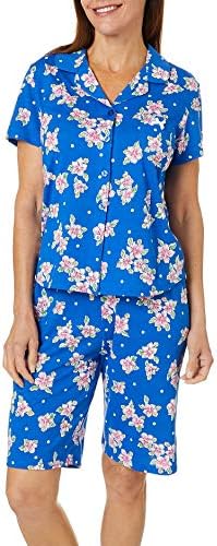 Karen Neuburger Kadın Üst ve Bermuda Pantolon Alt Pijama Takımı Pj