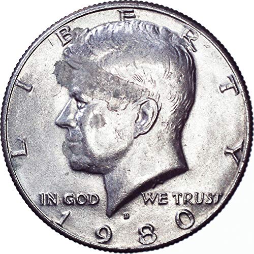1980 D Kennedy Yarım Dolar 50C Çok İyi