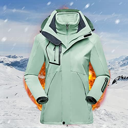 Erkek Kış Açık Ceketler Casual Kalınlaşmak Kapşonlu Fermuar Rüzgar Geçirmez Su Geçirmez Cep Sıcak Tutmak Nefes Kayak Ceket Mont