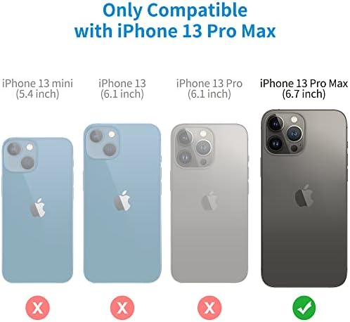 SPORTLINK ile Uyumlu iPhone 13 Pro Max Durumda Su Geçirmez-Tam Vücut Ağır Koruma Kapağı Dahili Ekran Koruyucu Darbeye Su Geçirmez