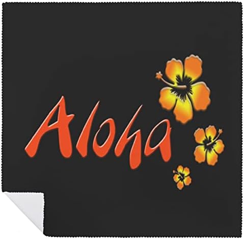 Hawaii Aloha Yeniden Kullanılabilir Bez Peçeteler Yumuşak ve Rahat Yemek Masası Dekorasyonu
