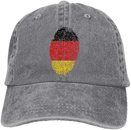 OHMYCOLOR beyzbol kapaklar erkekler kadınlar Almanya Bayrağı parmak Ülke Denim Casquette şapka