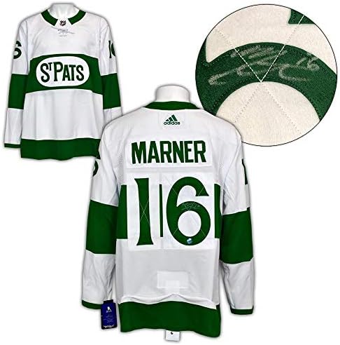 Mitch Marner Toronto Maple Leafs İmzalı St Pats Heritage Adidas Forması-İmzalı NHL Formaları