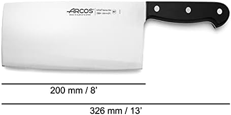 ARCOS 288400 Çince Cleaver, 200 mm (8 inç), Siyah