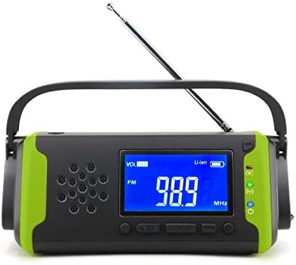 Acil Radyo Güneş El-krank Güç Üretimi Alarm Amerikan Hava Durumu Radyo Yeşil