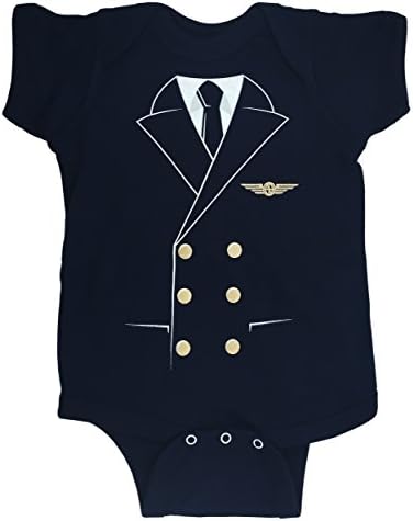Pilot Üniforma Bebek Bodysuit, Donanma