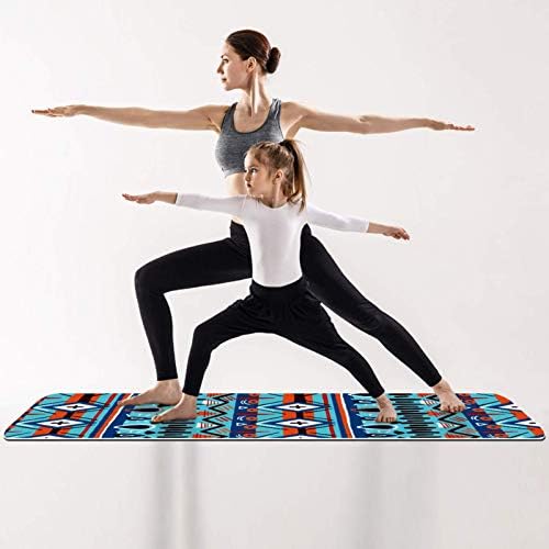 Yoga Matı, Bohemia Boho Kabilesi, Her Türlü Yoga, Pilates ve Zemin Egzersizleri için Geri Dönüşümlü Ekstra Kalın Egzersiz ve