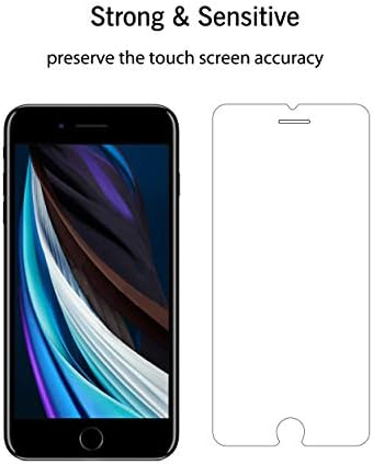 Ailun Ekran Koruyucu Apple iPhone SE 2020 2nd Nesil için Uyumlu, iPhone 8,7,6 s, 6,4. 7 inç Temperli Cam 0.25 MM 2 Paket