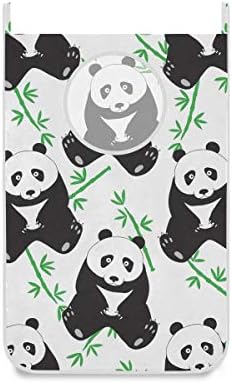 2 paketi Uzay Tasarrufu Kapı Asılı Çamaşır Sepeti Çanta, Sevimli Hayvan Panda Kapı Asılı Çamaşır Sepeti, özel Depolama Bin(29.5x20in)