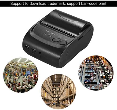 BBGGJ Taşınabilir Termal Yazıcı El 58mm Makbuz yazıcısı Perakende Mağazaları Restoranlar Fabrikalar Lojistik, 10 kağıt ruloları