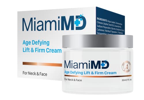 MiamiMD Age-Defying Lift & Firm Cream-Tüm Cilt Tipleri için Yaşlanma Karşıtı ve Cilt Sıkılaştırıcı Krem-Paraben İçermez, Koku