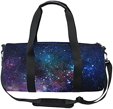 Spor çantası spor spor çantası Haftasonu Çanta Tote Bulutsusu Uzay Evren Yıldız Gökyüzü Seyahat Egzersiz Çantası Omuz sırt çantası