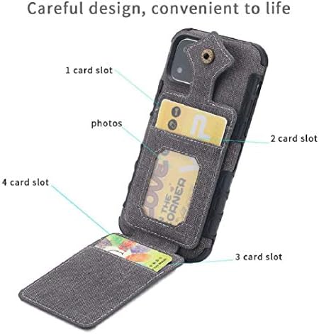 ıPhone 11Pro 5.8 Flip Case, taşınabilir Vintage Yaprak Akçaağaç Bakır Toka Kullanımı Kapak, HUZİGE Yeni Gel Scratch Zırh Koruyun