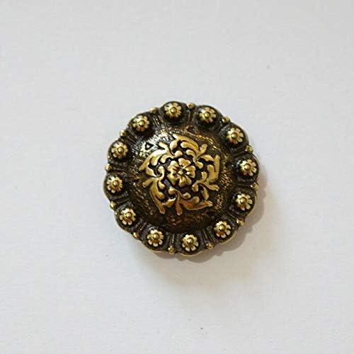 Dikiş Düğmeleri 50 adet 1 (2.5 cm) Batı Coloma Concho Eyer Tack Zanaat ConchoAntique-Bronz