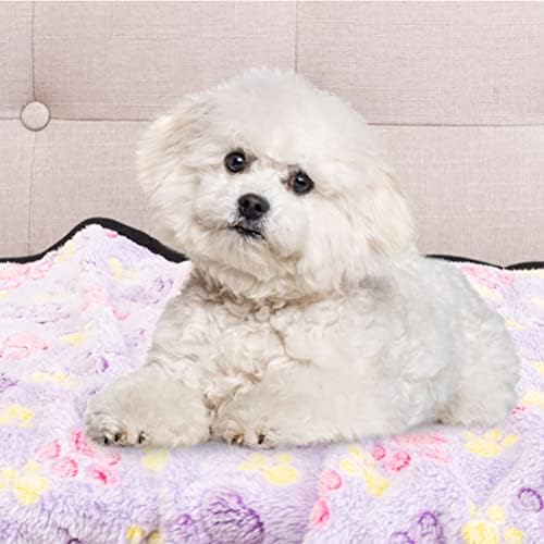 EXPAWLORER Pet Kalın Battaniye-Küçük Kediler ve Köpekler için Süper Yumuşak Premium Peluş Battaniye