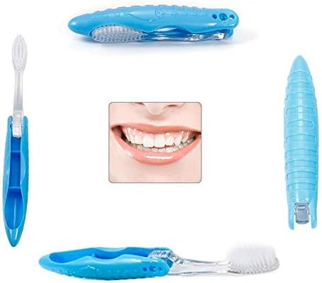 8 Taşınabilir Tek Kullanımlık Katlanabilir Katlanır Diş Fırçası Durumda Seyahat Hijyen Ağız Bakımı
