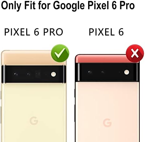 ZİYE ile Uyumlu Google Piksel 6 pro 5G Kılıf Damla Koruyucu kart tutucu ile Kickstand 3 Katmanlı Sağlam Ağır Tam Vücut Koruma