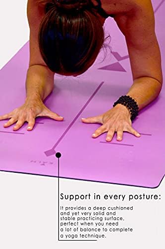 KALM Manifest Yoga Mat 4.5 mm Kalınlığında Kaymaz Çevre Dostu En İyi Kavrama ve Mükemmel Destek için Doğal Kauçuktan yapılmıştır