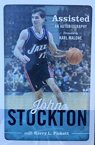 John Stockton İmzalı (Yardımlı) 1/1 Ciltli Kitap JSA-NBA İmzalı Çeşitli Eşyalar