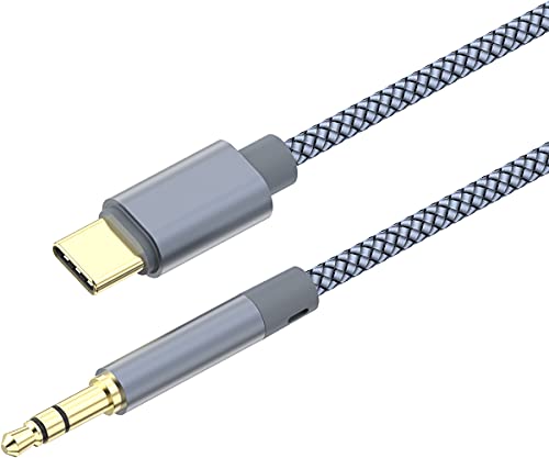 USB Tip C ila 3.5 mm Jack Aux Kablosu, GiMiLiNK USB-C ila 1/8 Erkek Stereo Ses Kulaklık Kablosu iPad Pro ile uyumlu, Piksel 4