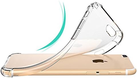 iPhone 7 Artı Durumda,iPhone 8 Artı durumda, Yoyamo Kristal Berraklığında Kapak Durumda [Şok Emme] Şeffaf Sert Plastik Arka Plaka