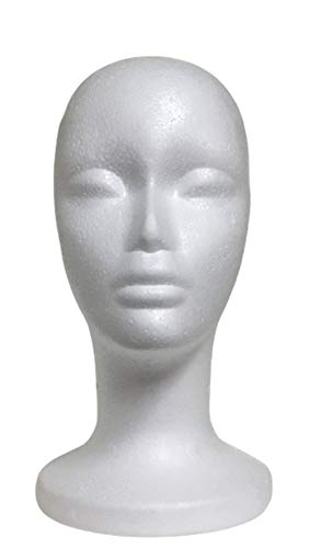 11.5 Strafor Peruk Kafa - Uzun Boylu Kadın Köpük Manken Peruk Standı ve Tutucu - Stil, Model Ve Ekran Saç, Şapka ve Hairpieces