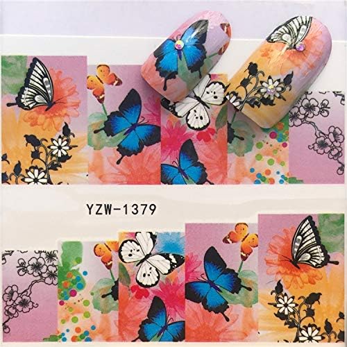 Chenyouwen Nail Art Malzemeleri 3 ADET Tırnak Sticker Seti Çıkartması Su Transferi Kaymak Çivi Sanat Dekorasyon, renk: YZW8488