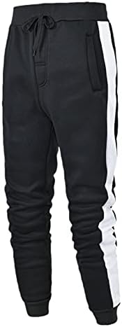 XXBR Sweatpants Mens için, Kış Bahar Slim Fit Egzersiz Spor Ter Pantolon Çiftler Çizgili İpli koşucu pantolonu