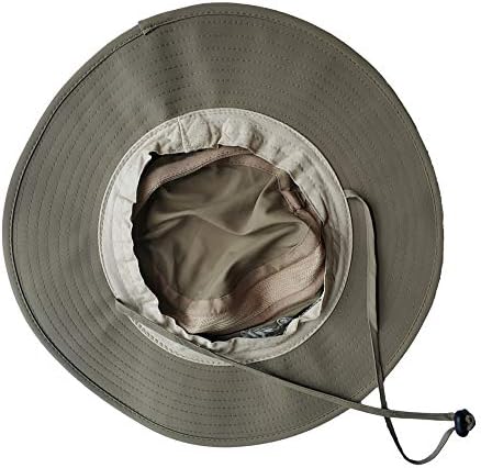 EONPOW Balıkçılık Şapka Rüzgar Geçirmez UPF50 + UV Koruma Kova Plaj Örgü Güneş Şapka 56-61 cm