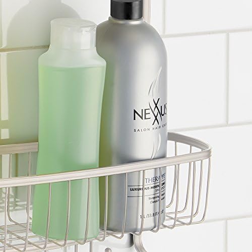 InterDesign York Lyra Jumbo Duş Caddy-Şampuan, Saç Kremi ve Sabun için Banyo Depolama Rafları, Saten