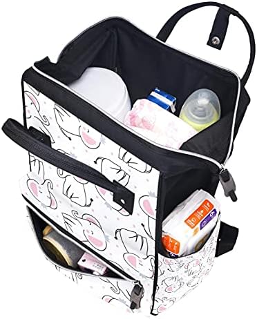 Fil Beyaz Sevimli bebek bezi Çantası Sırt Çantası Kolej Okul sırt çantası Rahat Sırt Çantası Laptop Sırt Çantası