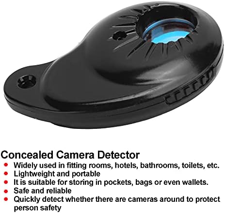Wene Kamera Algılama Cihazı, Taşınabilir Hafif Dayanıklı Kamera Tarayıcı Dedektörü Anti‑Hırsızlık Pratik için Uydurma Odaları