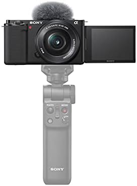 Sony Alpha ZV - E10-APS-C Değiştirilebilir Lens Aynasız Vlog Kamera Seti-Siyah