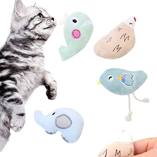 WDXİN Sevimli Catnip Oyuncaklar, Kedi Kicker Oyuncak, Anti-Isırma Peluş Interaktif Yavru Oyuncaklar, yumuşak ve Sağlıklı Kedi
