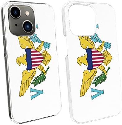 Ulusal Bayrak Desenli iPhone 13 Kılıfı (Amerika Birleşik Devletleri Virgin Adaları), Şeffaf, Güzel, Dayanıklı ve İnce ve Hafif