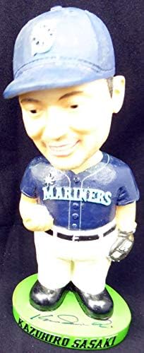 Kazuhiro Sasaki İmzalı Seattle Mariners Bobblehead Beckett BAS İ11625 - İmzalı MLB Figürleri