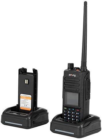 DMR-1702 5 W 2200 mAh Renk Sscreen UV Çift Segment ile GPS Bölünmüş Şarj ve Ayrılabilir Anten Yetişkin Dijital Walkie-Talkie