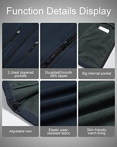CREATMO ABD erkek Rahat Hafif Sıcak Ince Giyim Yelek Rüzgarlık Kolsuz Ceket Çıkarılabilir Kapüşonlu