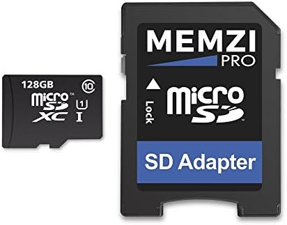 MEMZİ PRO 128 GB Sınıf 10 80 MB/s Micro SDXC Hafıza Kartı SD Adaptörü ile DJI Quadcopters veya Drones için