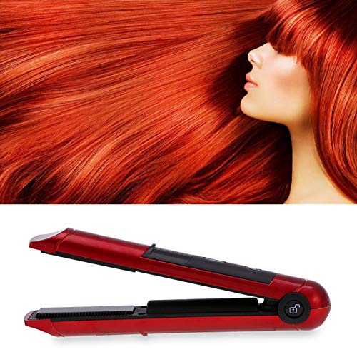 Saç Düzleştirici, Hızlı ısıtma Saç Ütüleme Cihazı Kadınlar için Saç Şekillendirme için Saç Bigudi (kırmızı)