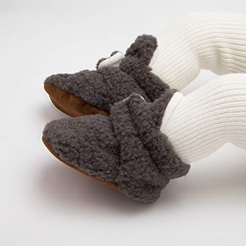 Bellocasa Bebek Bebek Erkek Kız Rahat Polar Patik Kalmak Terlik Kaymaz Yumuşak Tutucu Çorap Ayakkabı Toddler Ilk Yürüteç Yenidoğan