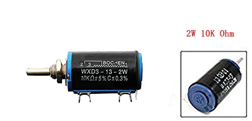 Xiaoyztan 3 Adet WXD3-13-2W 10 K Ohm Çok Turlu Wirewound Potansiyometre Pot Hassas Lineer Potansiyometre