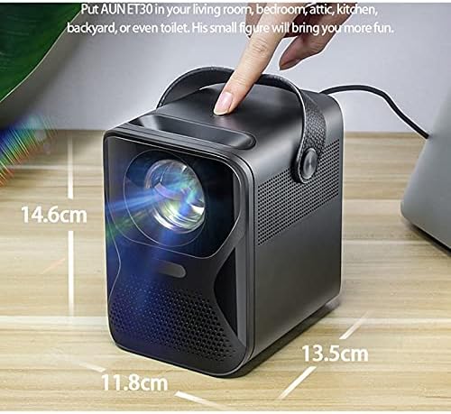 sgzyj Full HD Projektör 1920x1080 P WiFi Mini Projektör Ev Sineması Telefonu için LED Video Beamer 4 k Çözme 7800 mAh (Boyut: