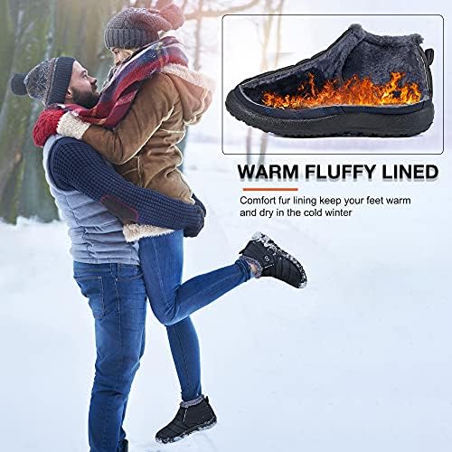Bayan Kış Kar Botları Kürk Astarlı Sıcak yarım çizmeler Kadınlar için Su Geçirmez Açık Patik rahat ayakkabılar Üzerinde Kayma