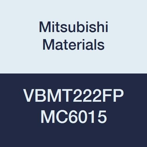 Mitsubishi Malzemeleri VBMT222FP MC6015 Delikli Karbür VB Tipi Pozitif Tornalama Ucu, Genel Kesim, Kaplamalı, Eşkenar Dörtgen