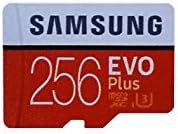 Samsung Evo Plus 256GB microSD Hafıza Kartı ve Adaptör, GoPro Hero 8 Siyah (Hero8) Max 360 UHS-I, U1, Hız Sınıfı 10, SDXC (MB-MC256G)