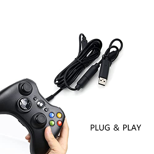 Xbox 360 Kablolu Denetleyicileri için 2 Paket Yedek Dongle USB Ayrılıkçı Kablo, Xbox 360 için Uzatma Adaptörü Kablosu (2, 2 Paket