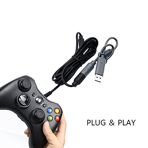 Xbox 360 Kablolu Kontrolörleri için 2 Paket Yedek Dongle USB Ayrılıkçı Kablo, Xbox 360 için Uzatma Adaptörü Kablosu (2, 2 Paket