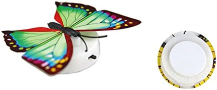 HUKUNY LED Kelebek Dekorasyon Gece Lambası 3D Kelebek Sticker Duvar Lambası Çocuk Kreş Dekor Renk Değiştirme Aydınlık Kelebek