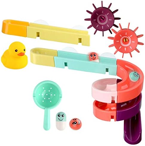 Muised Çocuk banyo oyuncakları Monte Set Bebek banyo oyuncakları DIY Vantuz Yarış Yörüngeler Parça Çocuk banyo küveti Oyun Küvet